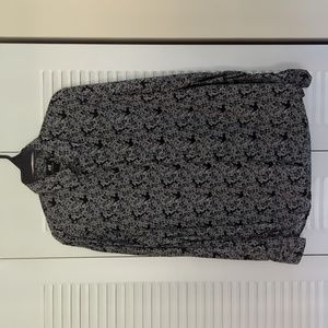 floral printed button down